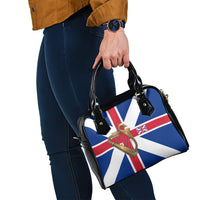 Commonwealth Of England Flag Golden Harp Shoulder Handbag Historical British Heritage