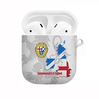 Commonwealth Of England Map AirPods Case Historical British Isles Flag Silhouette