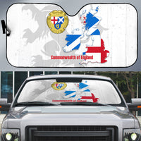 Commonwealth Of England Map Auto Sun Shade Historical British Isles Flag Silhouette