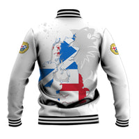 Commonwealth Of England Map Baseball Jacket Historical British Isles Flag Silhouette