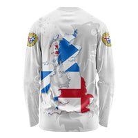 Commonwealth Of England Map Long Sleeve Shirt Historical British Isles Flag Silhouette