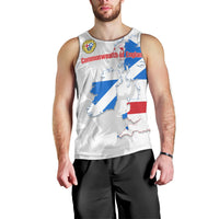 Commonwealth Of England Map Men Tank Top Historical British Isles Flag Silhouette