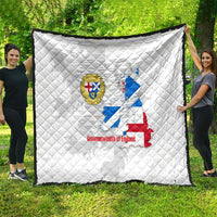 Commonwealth Of England Map Quilt Historical British Isles Flag Silhouette