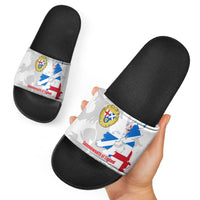 Commonwealth Of England Map Slide Sandals Historical British Isles Flag Silhouette