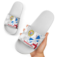 Commonwealth Of England Map Slide Sandals Historical British Isles Flag Silhouette