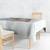 Commonwealth Of England Map Tablecloth Historical British Isles Flag Silhouette