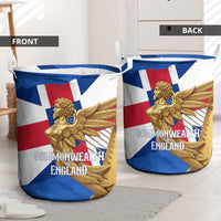 Commonwealth Of England Flag Golden Angel Laundry Basket Historical British Heritage Winged Figure