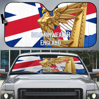 Commonwealth Of England Flag Golden Angel Auto Sun Shade Historical British Heritage Winged Figure