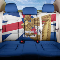 Commonwealth Of England Flag Golden Angel Back Car Seat Cover Historical British Heritage Winged Figure