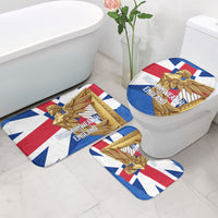 Commonwealth Of England Flag Golden Angel Bathroom Set Historical British Heritage Winged Figure
