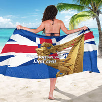 Commonwealth Of England Flag Golden Angel Sarong Historical British Heritage Winged Figure