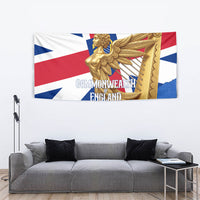 Commonwealth Of England Flag Golden Angel Tapestry Historical British Heritage Winged Figure