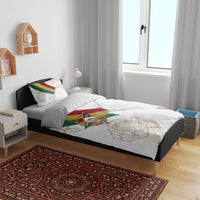 Order Of The Eastern Star Bedding Set OES Elegant Floral Line Art Fraternal Symbolism