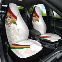 Order Of The Eastern Star Car Seat Cover OES Elegant Floral Line Art Fraternal Symbolism