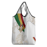 Order Of The Eastern Star Grocery Bag OES Elegant Floral Line Art Fraternal Symbolism