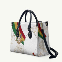 Order Of The Eastern Star Leather Bag OES Elegant Floral Line Art Fraternal Symbolism