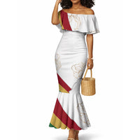Order Of The Eastern Star Mermaid Dress OES Elegant Floral Line Art Fraternal Symbolism