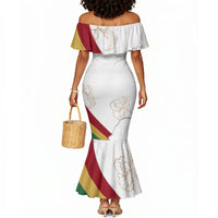 Order Of The Eastern Star Mermaid Dress OES Elegant Floral Line Art Fraternal Symbolism