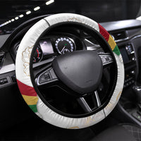 Order Of The Eastern Star Steering Wheel Cover OES Elegant Floral Line Art Fraternal Symbolism