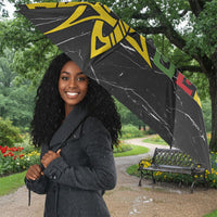 OES Order Of The Eastern Star Umbrella Five Pointed Star Emblem On Black Marble Texture