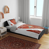 OES Order Of The Eastern Star Bedding Set Five Pointed Star Emblem With Gold Floral Art