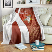 OES Order Of The Eastern Star Blanket Five Pointed Star Emblem With Gold Floral Art