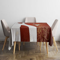 OES Order Of The Eastern Star Tablecloth Five Pointed Star Emblem With Gold Floral Art