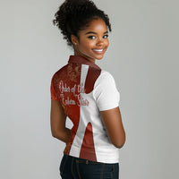 OES Order Of The Eastern Star Women Polo Shirt Five Pointed Star Emblem With Gold Floral Art
