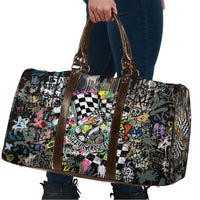 Silly Goose Team Racing Travel Bag Colorful Street Graffiti Checkered Flag