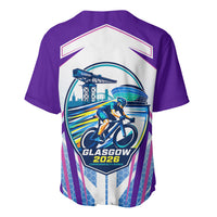 Glasgow 2026 Baseball Jersey Scotland Dynamic Geometric Athlete Graphic Art