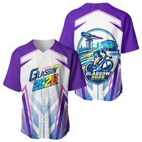 Glasgow 2026 Baseball Jersey Scotland Dynamic Geometric Athlete Graphic Art