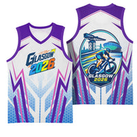 Glasgow 2026 Basketball Jersey Scotland Dynamic Geometric Athlete Graphic Art