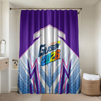 Glasgow 2026 Bathroom Set Scotland Dynamic Geometric Athlete Graphic Art