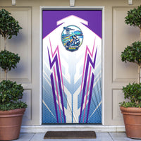 Glasgow 2026 Door Cover Scotland Dynamic Geometric Athlete Graphic Art