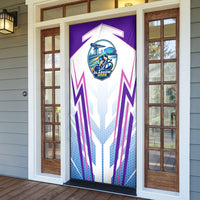 Glasgow 2026 Door Cover Scotland Dynamic Geometric Athlete Graphic Art