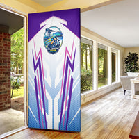 Glasgow 2026 Door Cover Scotland Dynamic Geometric Athlete Graphic Art
