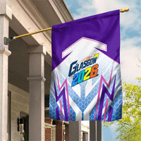 Glasgow 2026 Garden Flag Scotland Dynamic Geometric Athlete Graphic Art