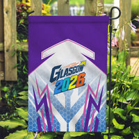 Glasgow 2026 Garden Flag Scotland Dynamic Geometric Athlete Graphic Art