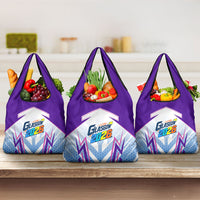 Glasgow 2026 Grocery Bag Scotland Dynamic Geometric Athlete Graphic Art