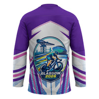 Glasgow 2026 Hockey Jersey Scotland Dynamic Geometric Athlete Graphic Art