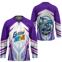 Glasgow 2026 Hockey Jersey Scotland Dynamic Geometric Athlete Graphic Art