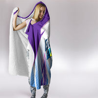 Glasgow 2026 Hooded Blanket Scotland Dynamic Geometric Athlete Graphic Art
