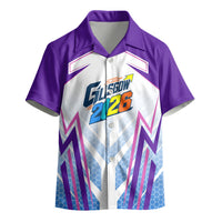 Glasgow 2026 Kid Hawaiian Shirt Scotland Dynamic Geometric Athlete Graphic Art