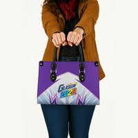 Glasgow 2026 Leather Bag Scotland Dynamic Geometric Athlete Graphic Art