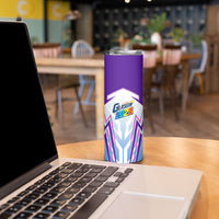 Glasgow 2026 Skinny Tumbler Scotland Dynamic Geometric Athlete Graphic Art