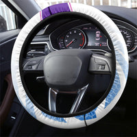 Glasgow 2026 Steering Wheel Cover Scotland Dynamic Geometric Athlete Graphic Art