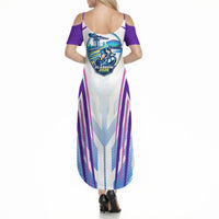Glasgow 2026 Summer Maxi Dress Scotland Dynamic Geometric Athlete Graphic Art