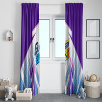 Glasgow 2026 Window Curtain Scotland Dynamic Geometric Athlete Graphic Art