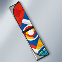 Glasgow 2026 Scotland Auto Sun Shade Thistle Vibrant Tartan Cartoon Character