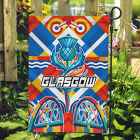 Glasgow 2026 Scotland Garden Flag Thistle Vibrant Tartan Cartoon Character